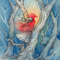 Into the Woods, 2019    Watercolor & Pencil