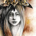 Corvus, 2014   Watercolor, Ink, Charcoal & Pencil
