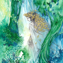 Forest Spirit, 2021, Watercolor, Ink & Pencil