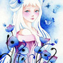 Blue Poppies,  2011    Watercolor