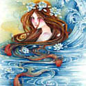 Blue Water, Gold Fish, 2016   Watercolor