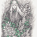 Emerald Ivy, 2017   Pencil & Color Pencil