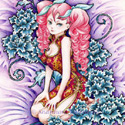 Peony Pin-Up, 2012    Color Pencil & Ink