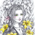 Aerith Gainsborough, 2021, Pencil