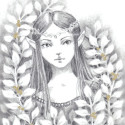 Elven Maid, 2024, Pencil